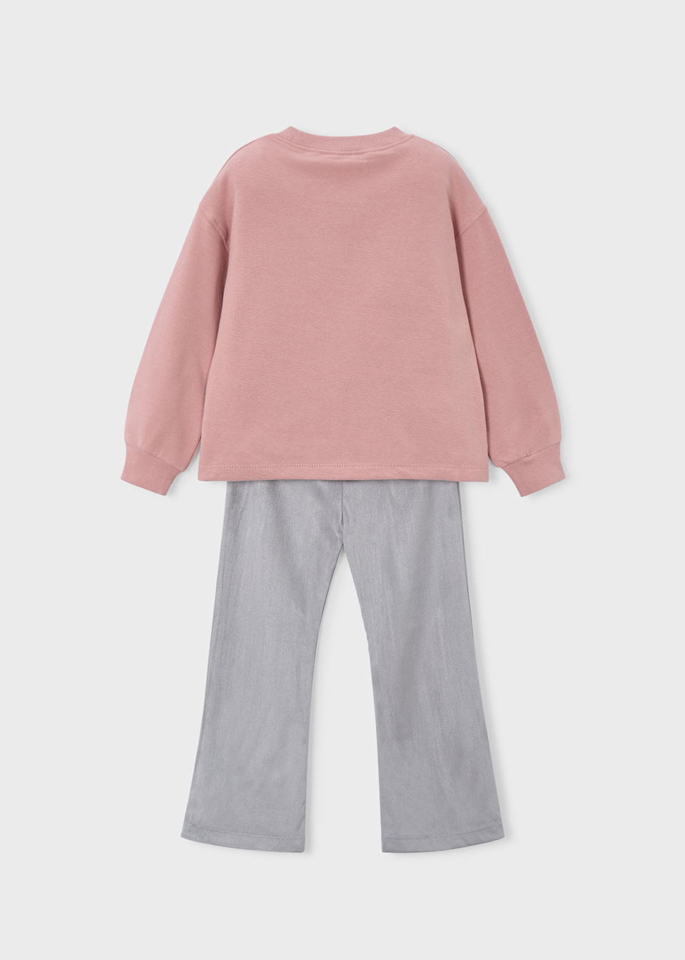 Girls legging and embroidered jumper set