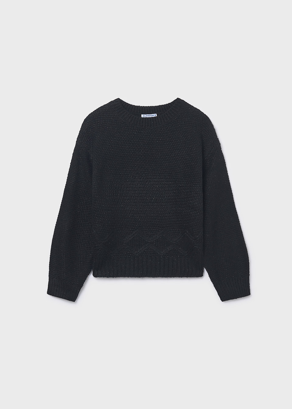 Girls metallic yarn jumper