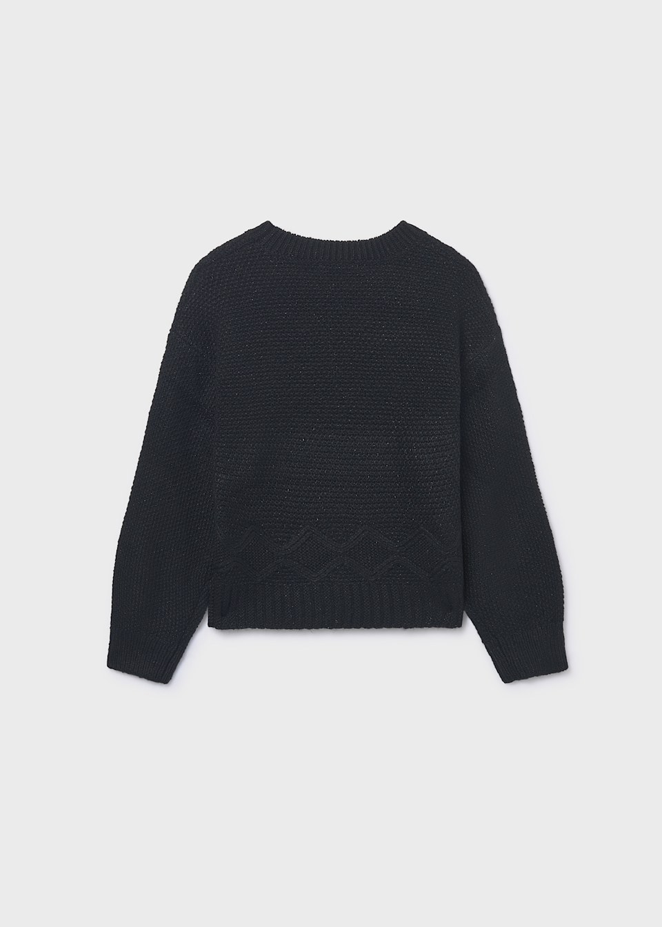 Girls metallic yarn jumper
