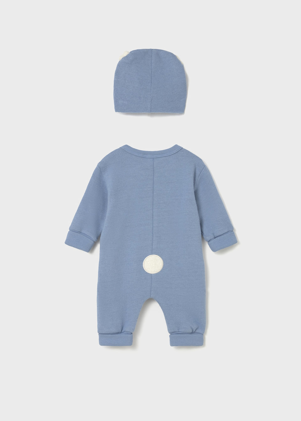 Newborn animal romper suit with hat
