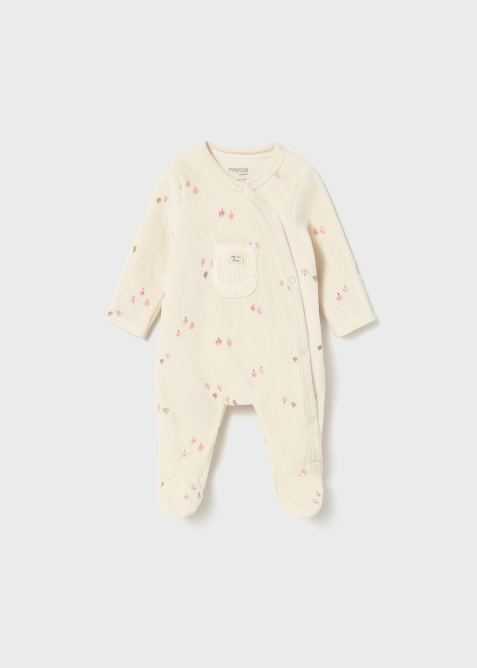Newborn unisex romper with feet