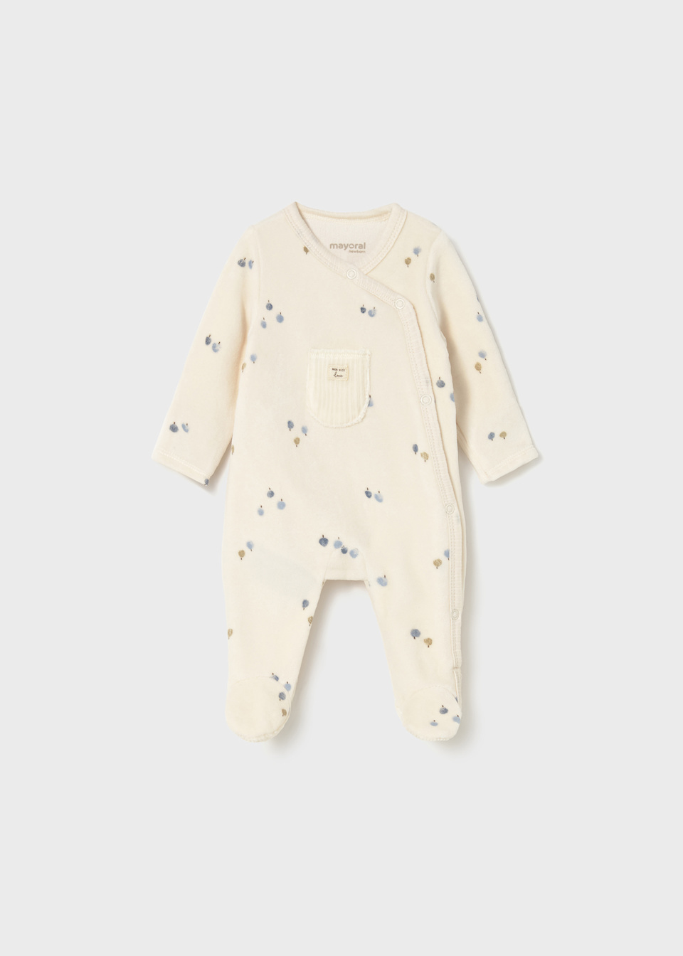 Newborn unisex romper with feet