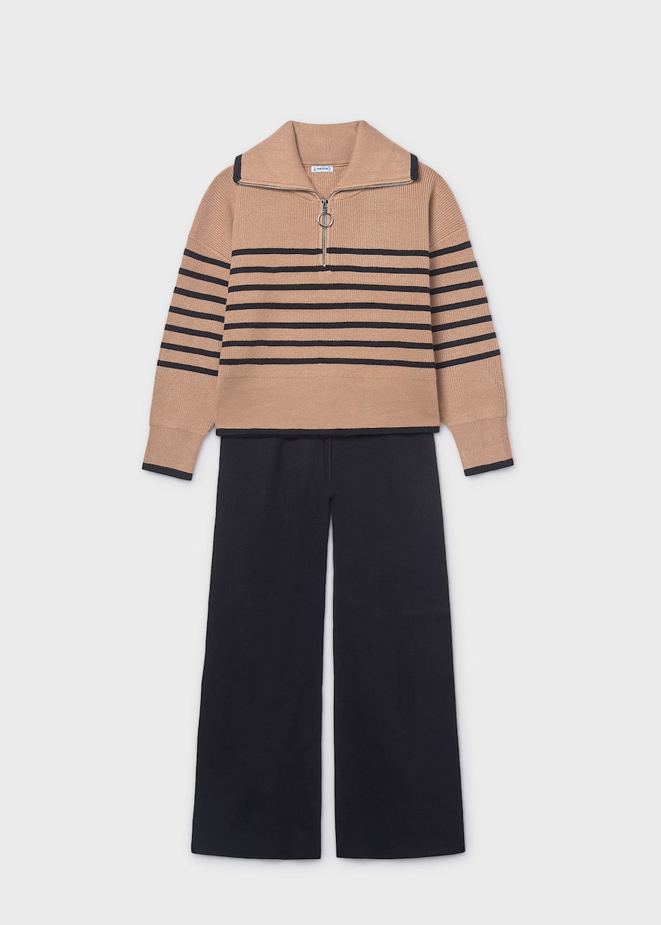 Girls trouser and striped jumper set