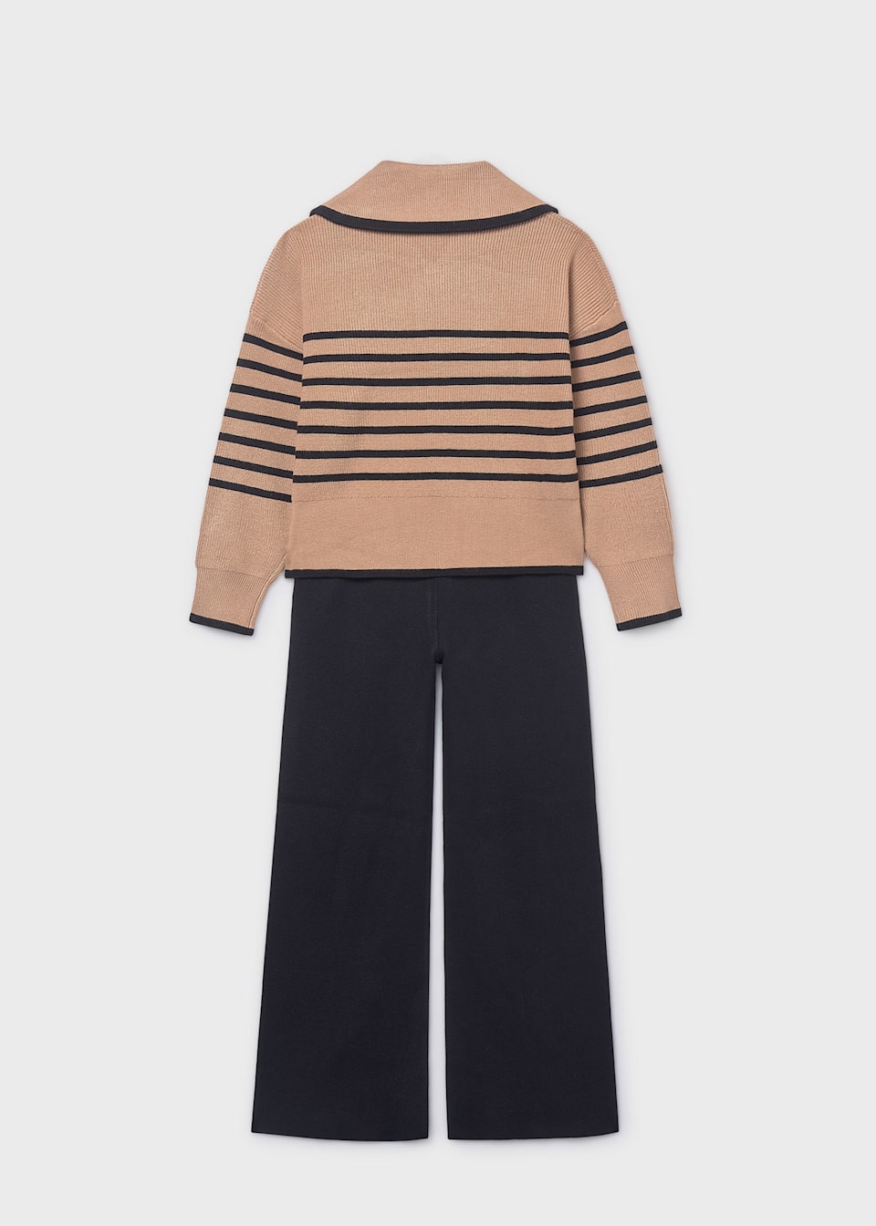Girls trouser and striped jumper set