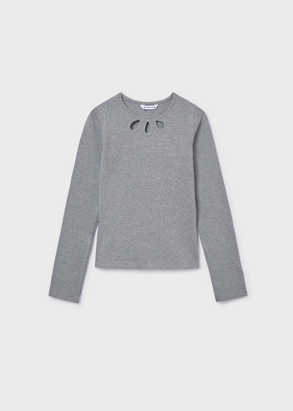 Girls rib knit T-shirt