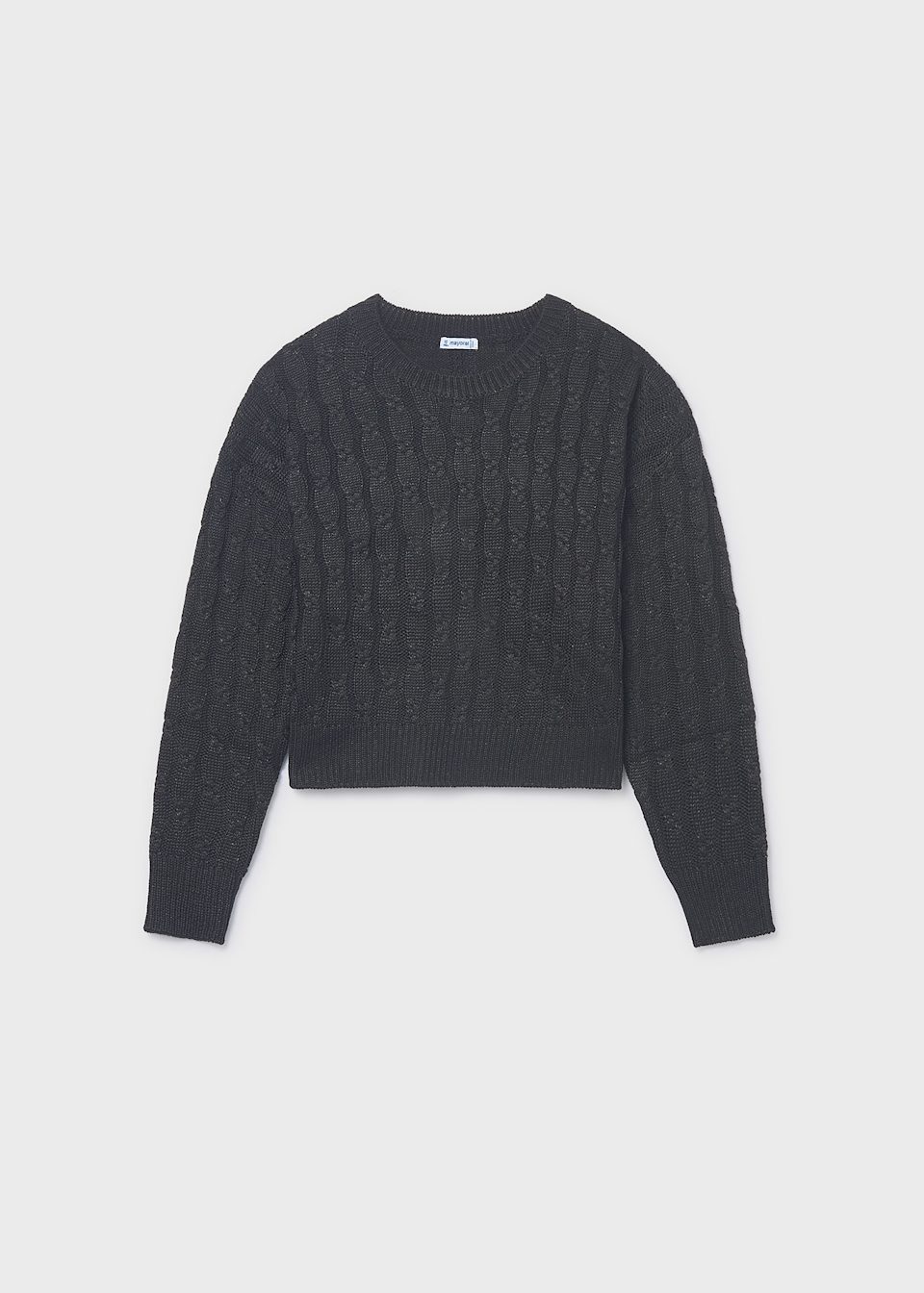 Girls braided knit jumper