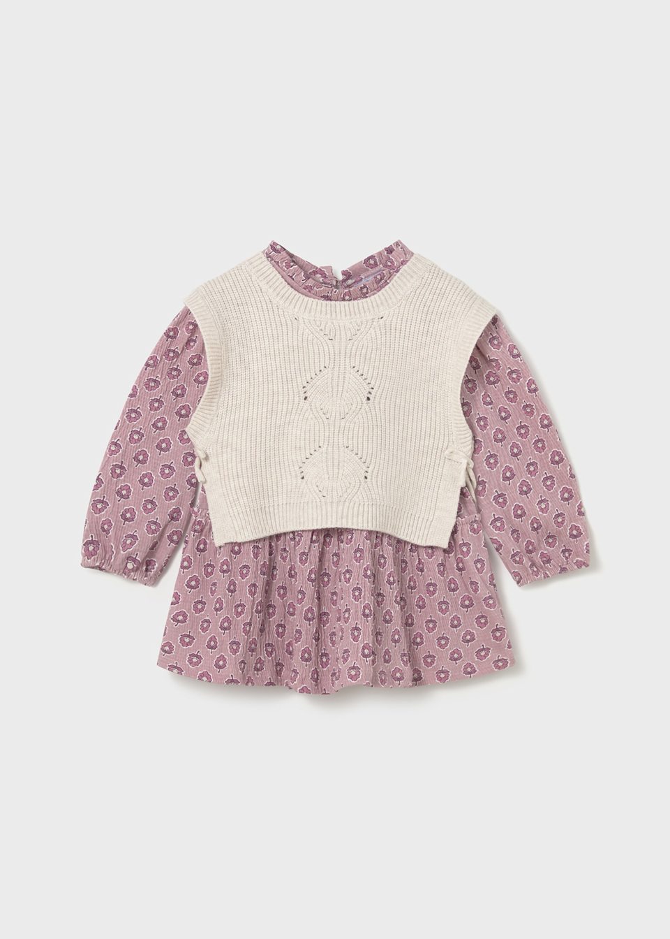 Baby dress with vest