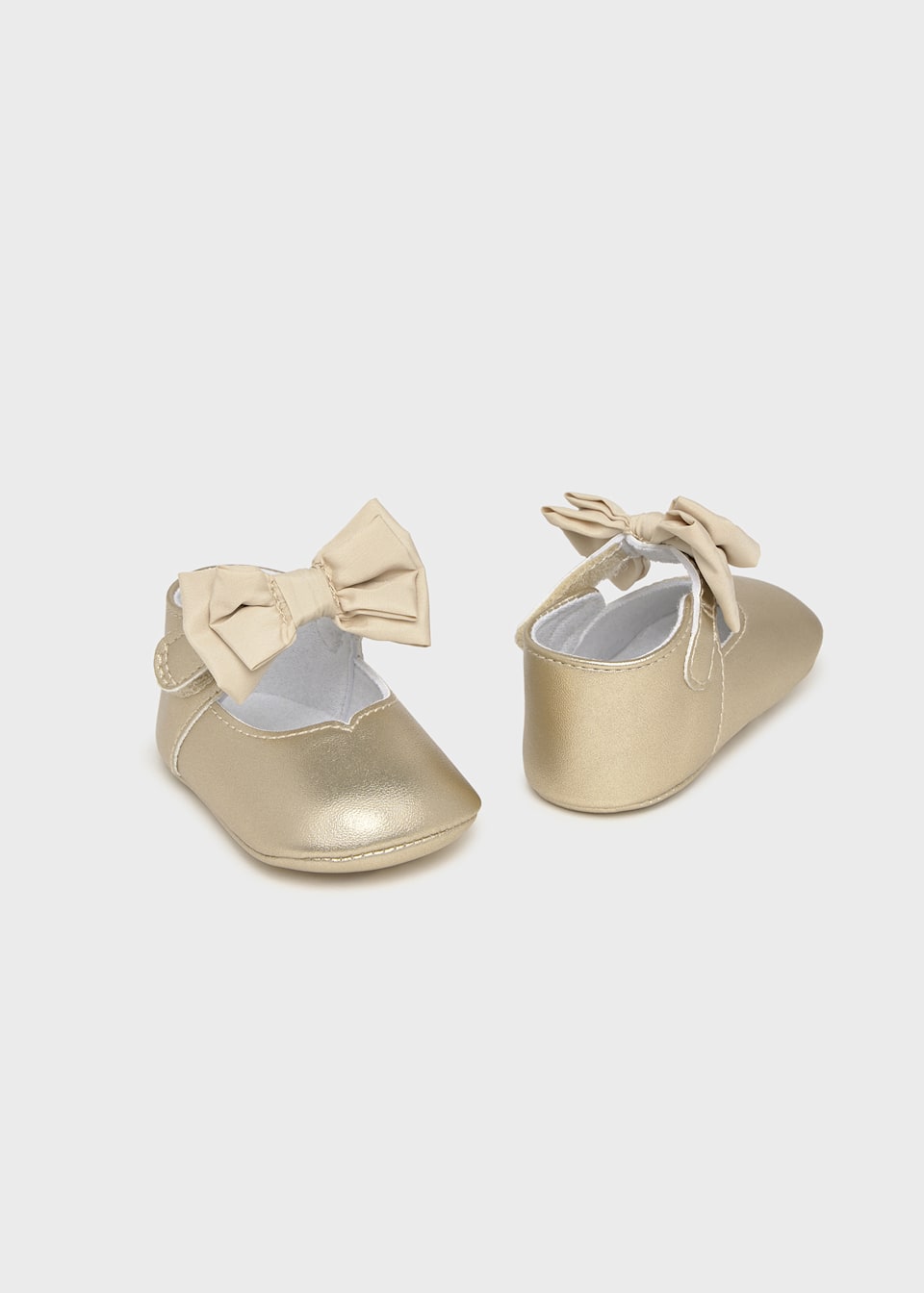 Newborn girl bow Mary Janes