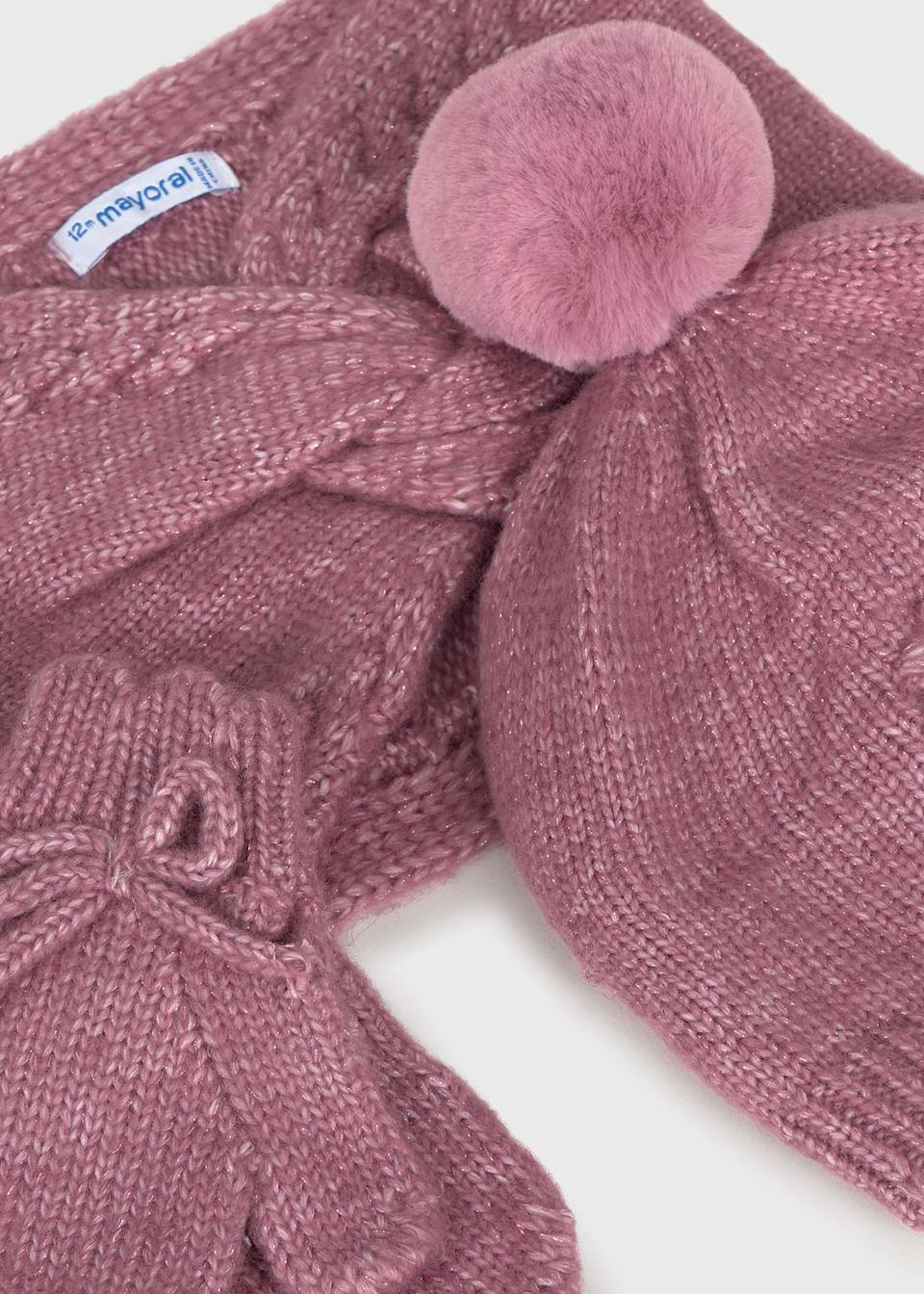 Conjunto 3 piezas bufanda cerrada bebé