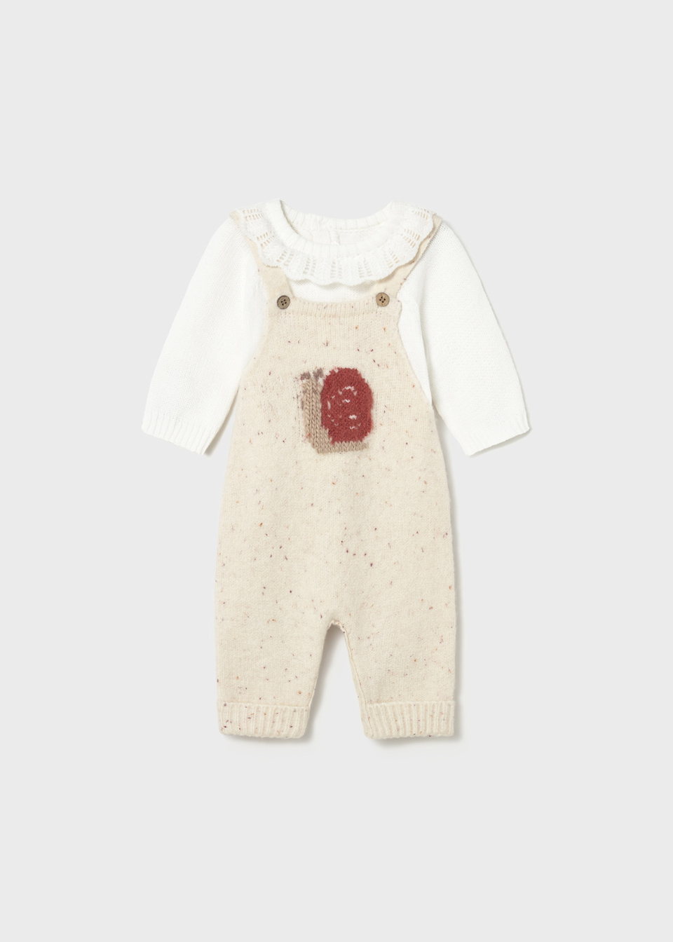 Newborn Girl Dungaree and Sweater Set