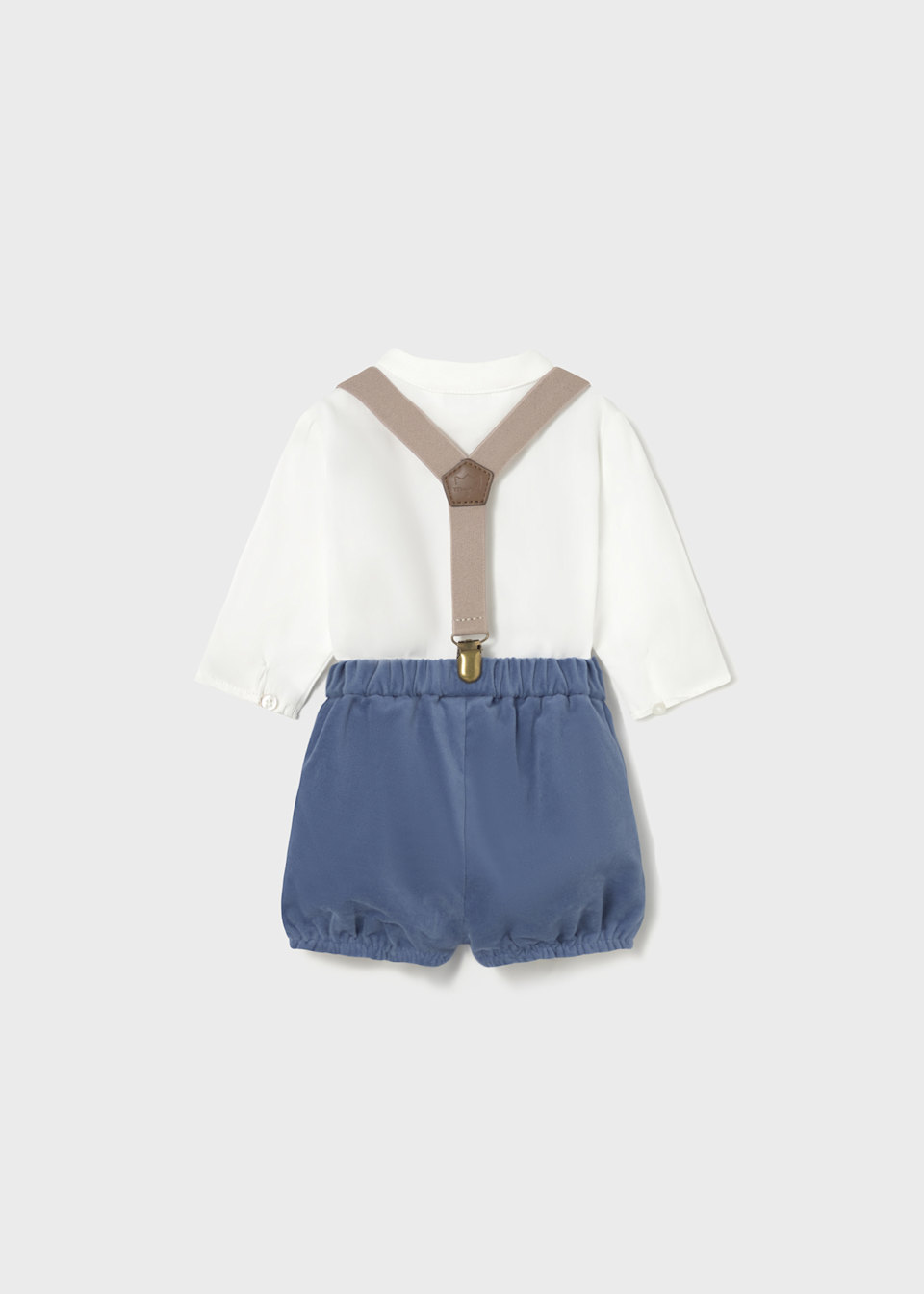 Newborns shorts set with shirt and braces