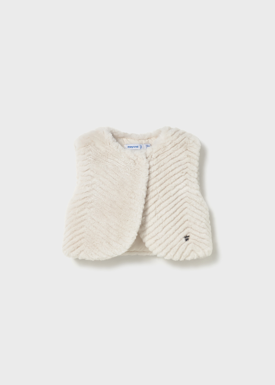 Baby soft fur waistcoat