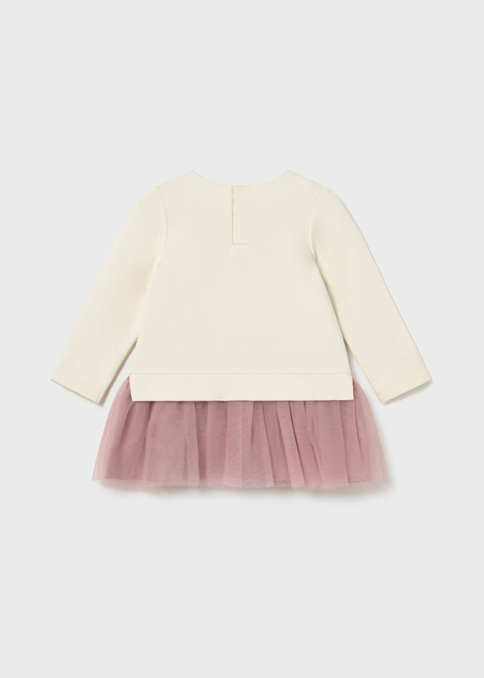 Baby tulle and fleece dress
