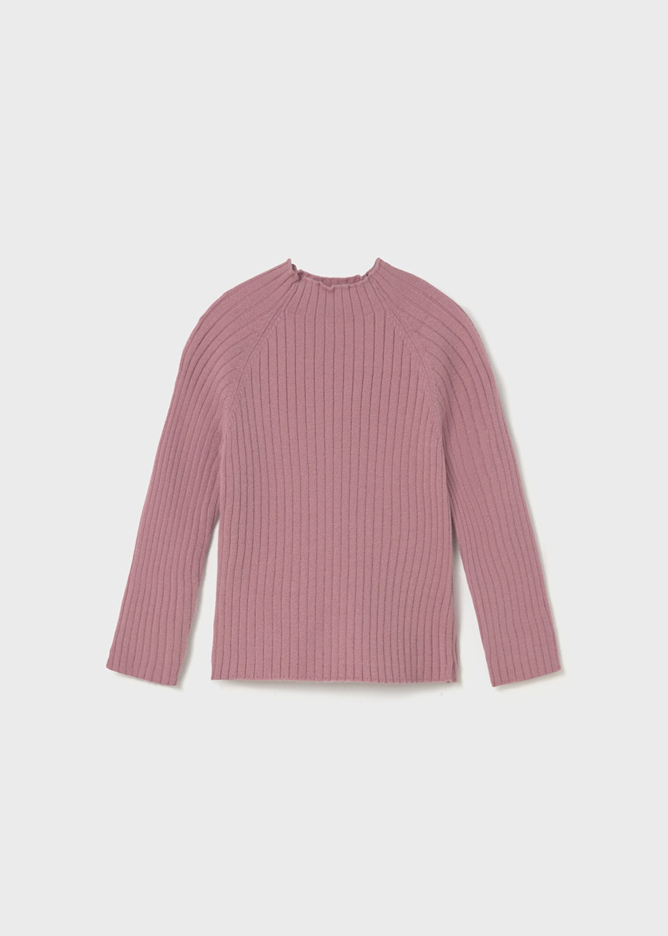 Babys knitted jumper with mid high neck