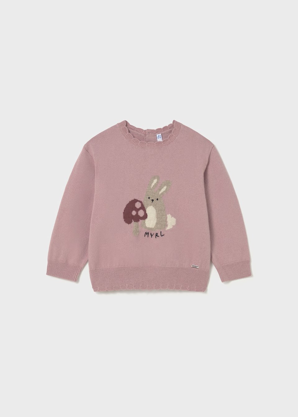 Baby animal motif jumper