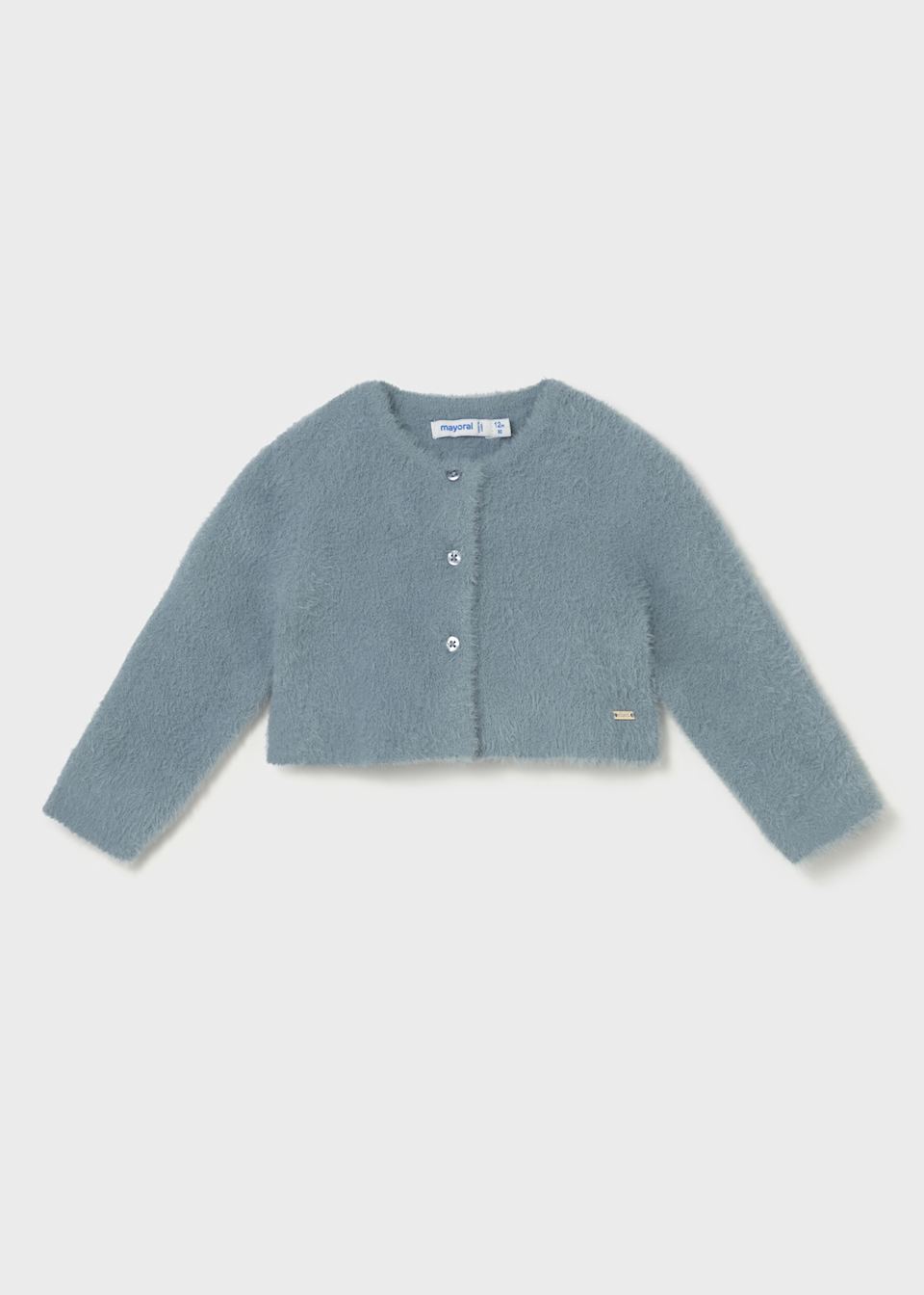 Baby fluffy knitted cardigan
