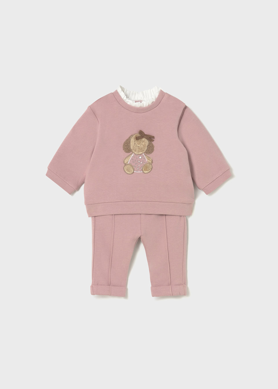 Newborn long trousers and jumper set