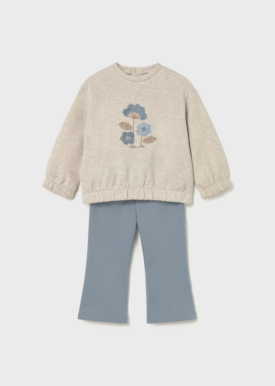 Conjunto legging campana y sudadera bebé