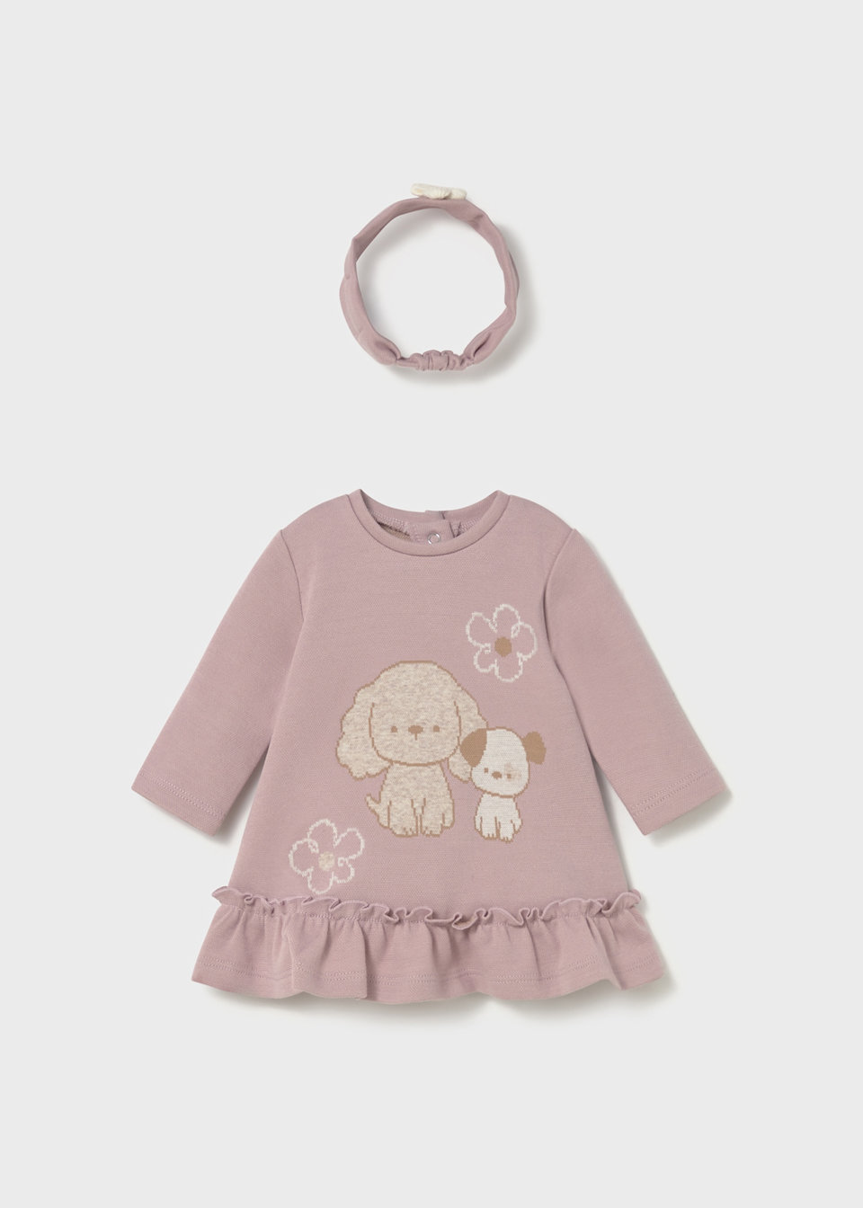 Newborn Girl Dress with Headband