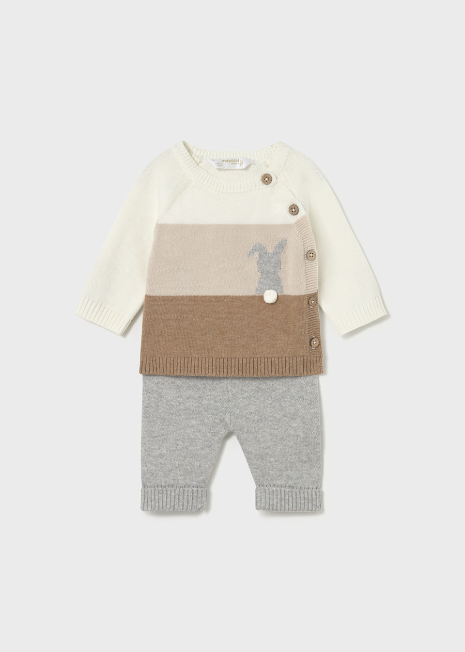 Newborn knitted jumper and trousers set