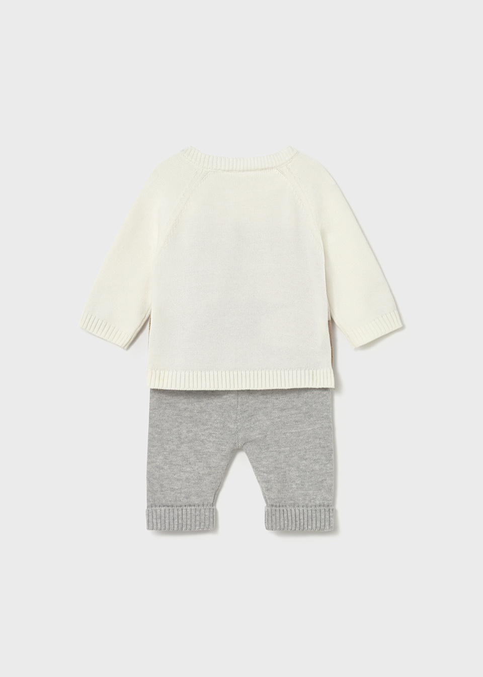 Newborn knitted jumper and trousers set