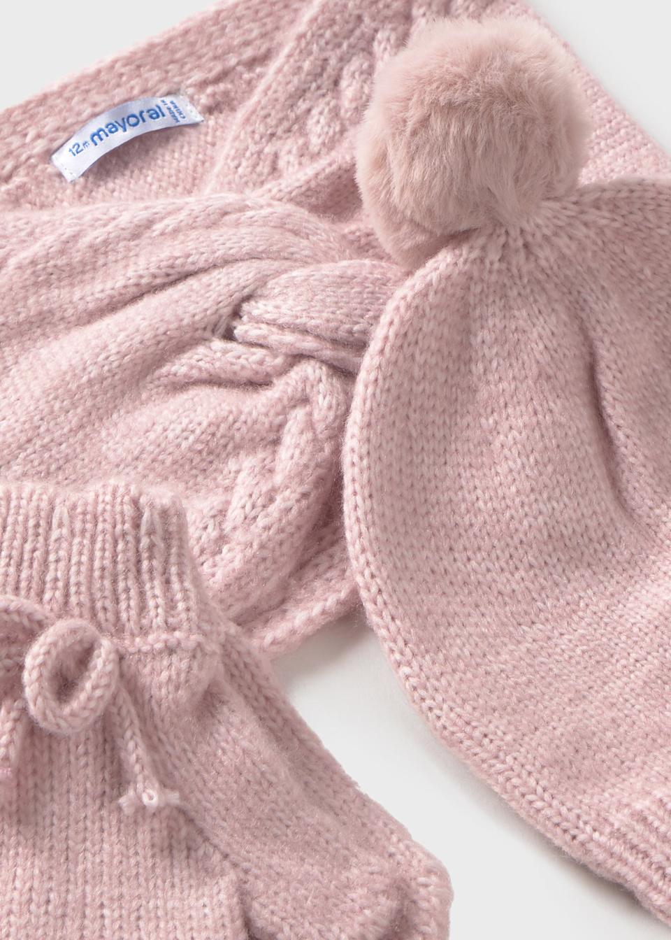 Ensemble 3 pièces écharpe bébé