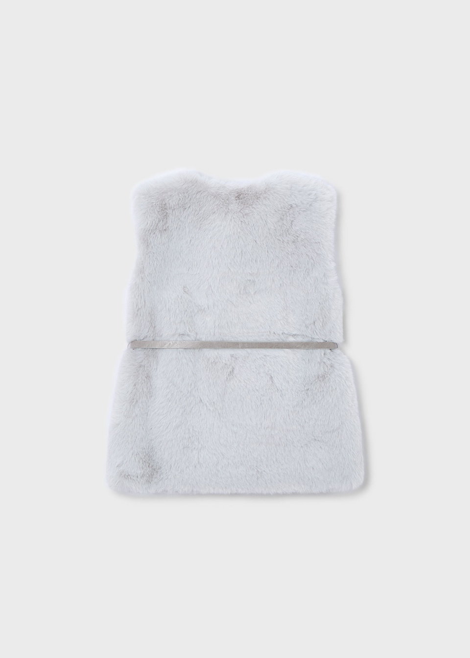 Gilet fourré avec ceinture fille