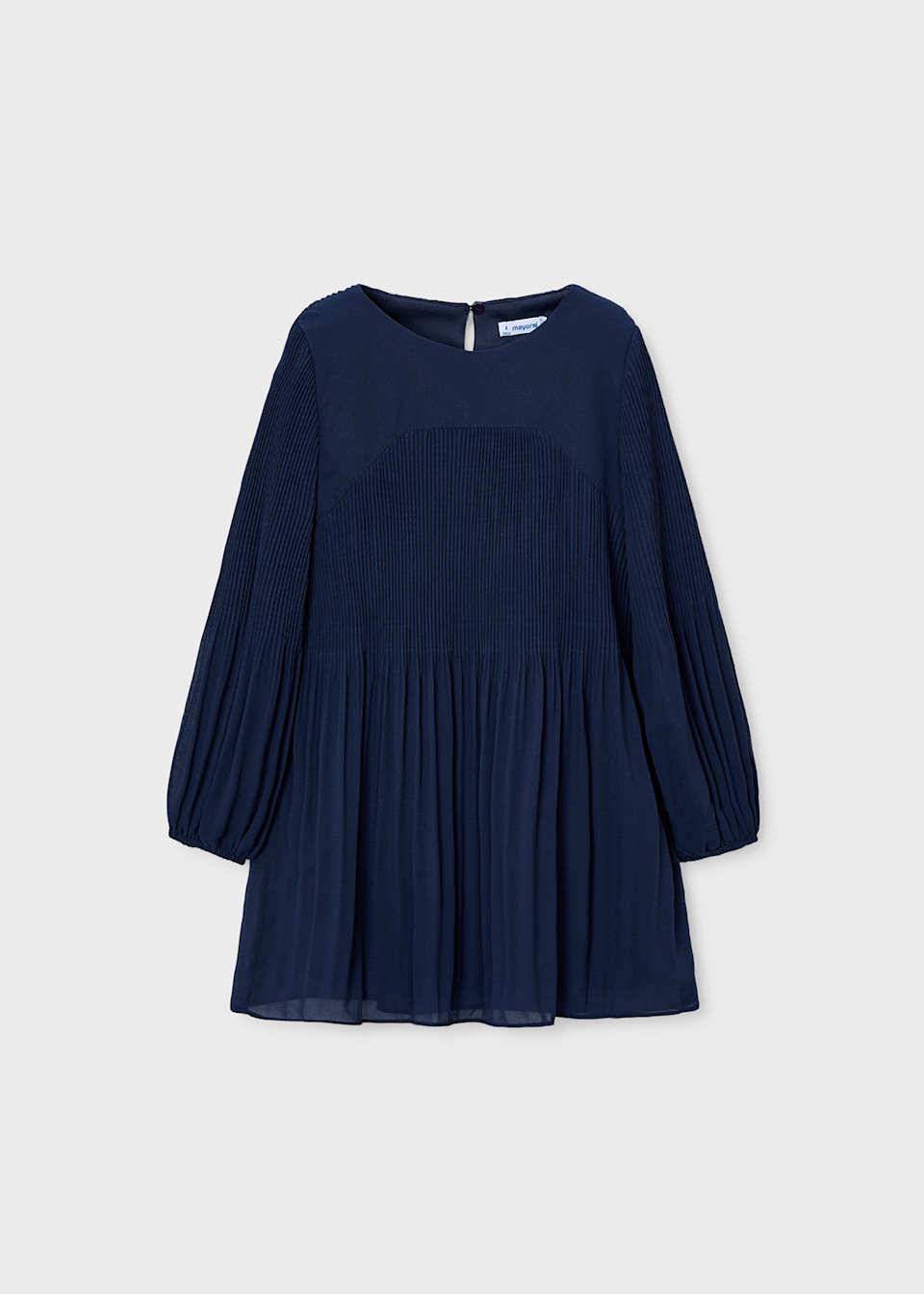 Girls pleated chiffon dress
