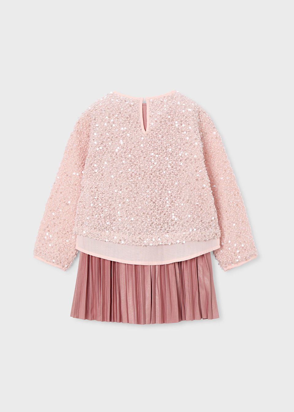 Girls combined sequin dress