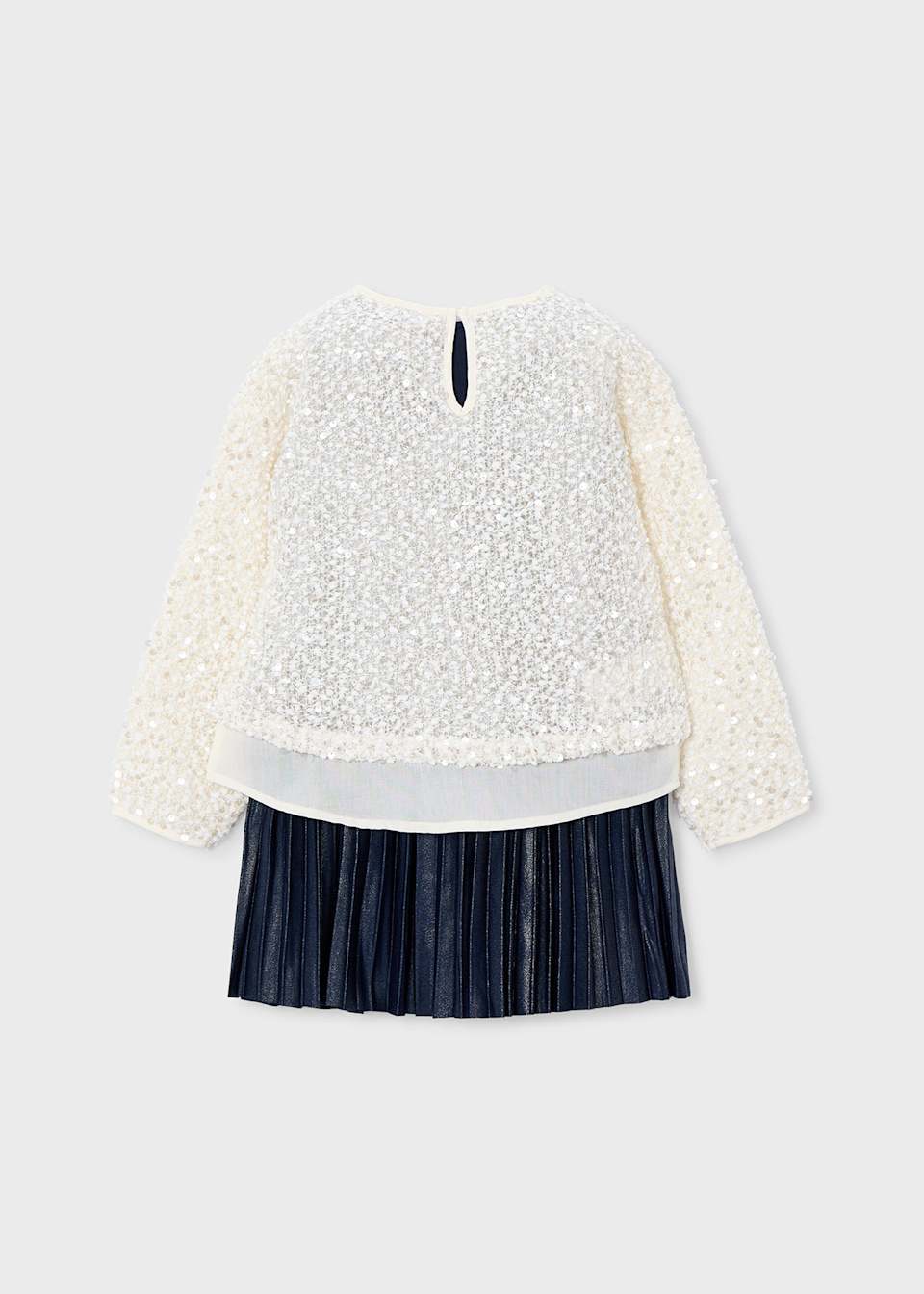 Girls combined sequin dress