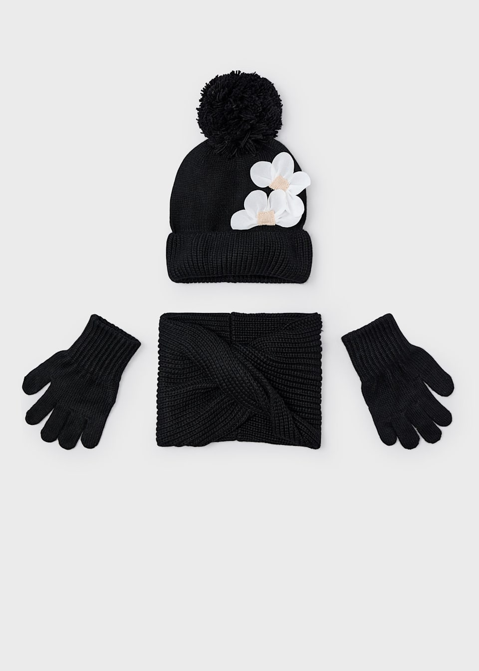 Girls 3 piece scarf set