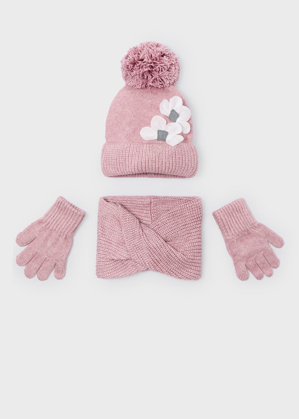 Girls 3 piece scarf set