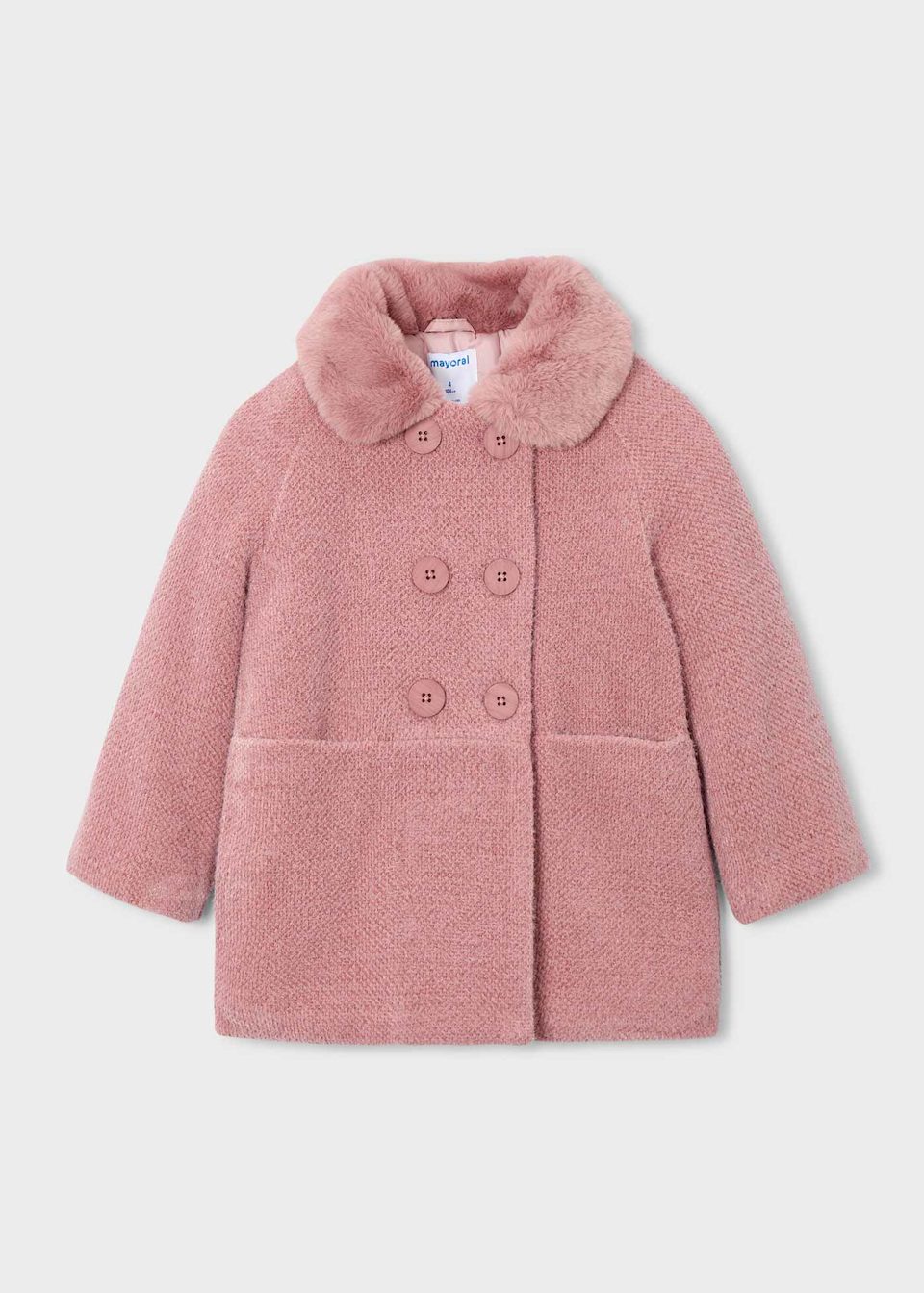 Manteau fourré fille