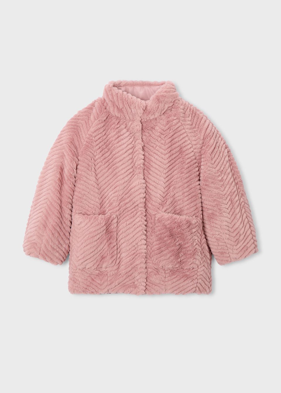 Manteau fourré fille