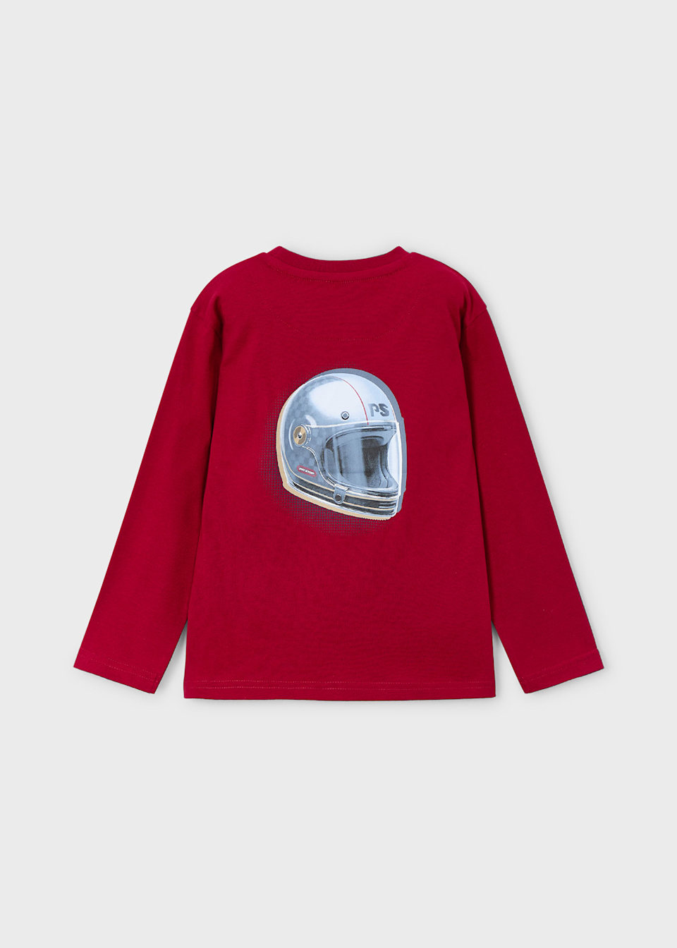 Boys helmet motif t-shirt