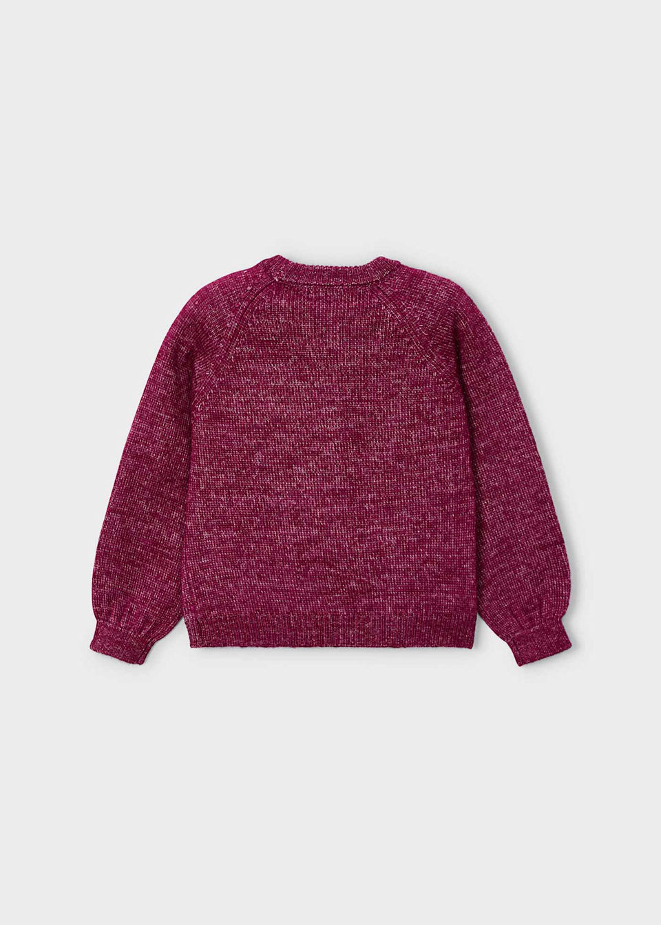 Girl Flowers Applique Knit Sweater