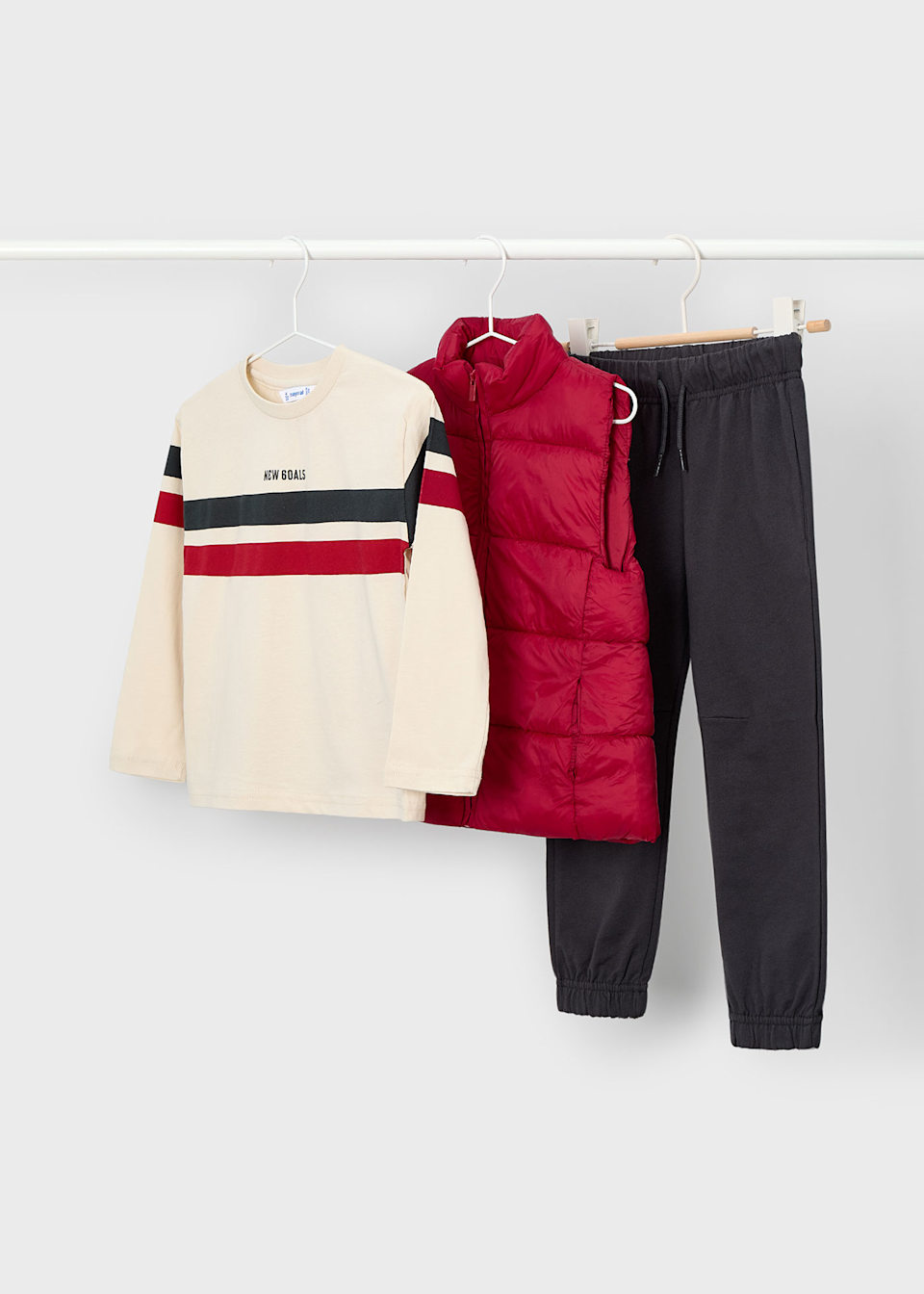 Conjunto chaleco 3 piezas niño