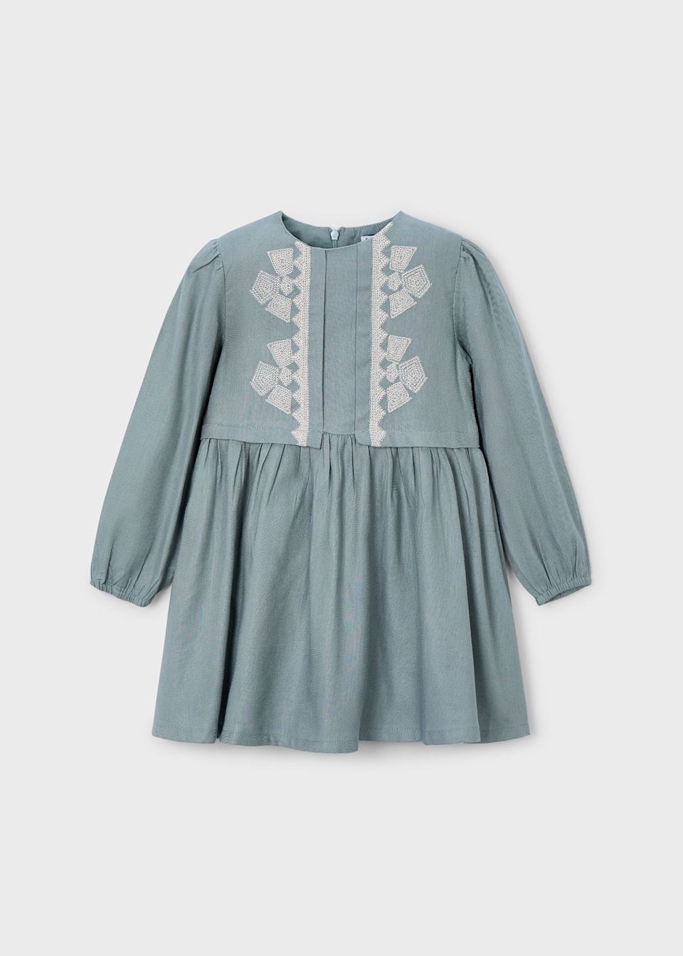 Girls dress with embroidered details
