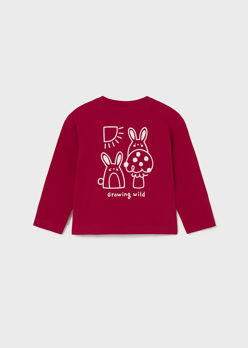 Babys shirt with motif on back