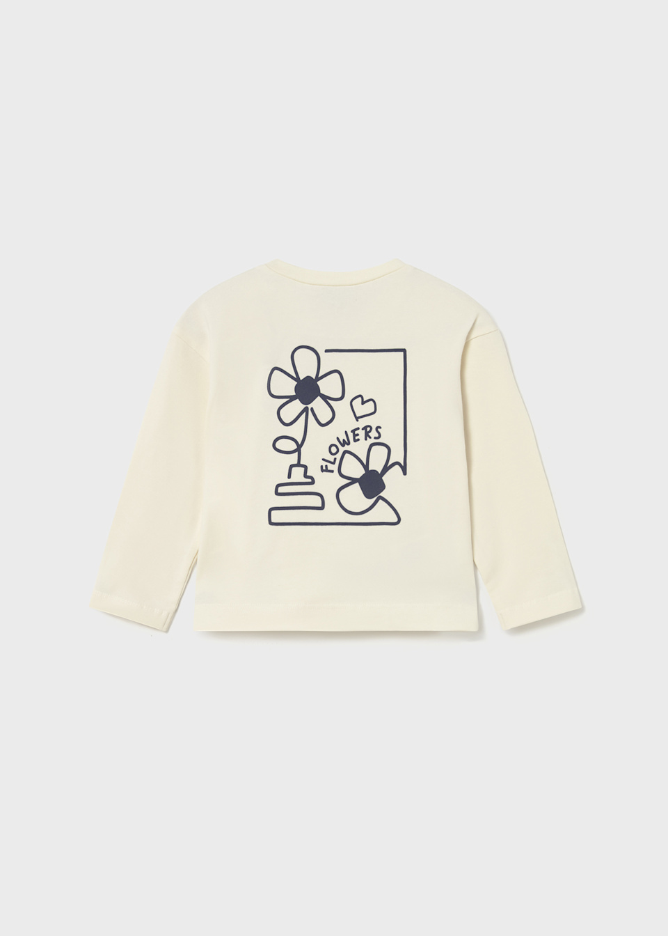 Babys shirt with motif on back