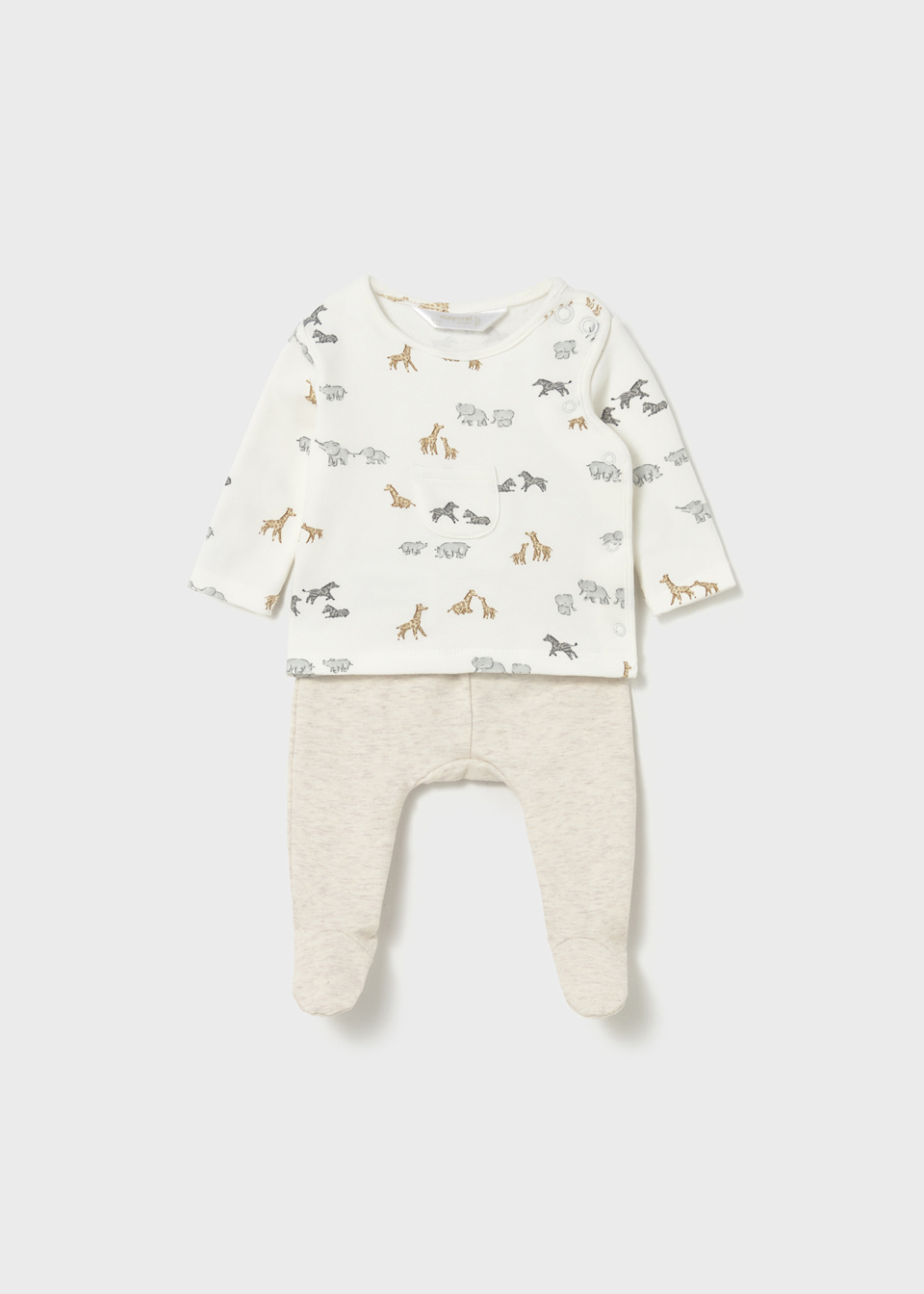 Ensemble pantalon à pied imprimé nouveau-né