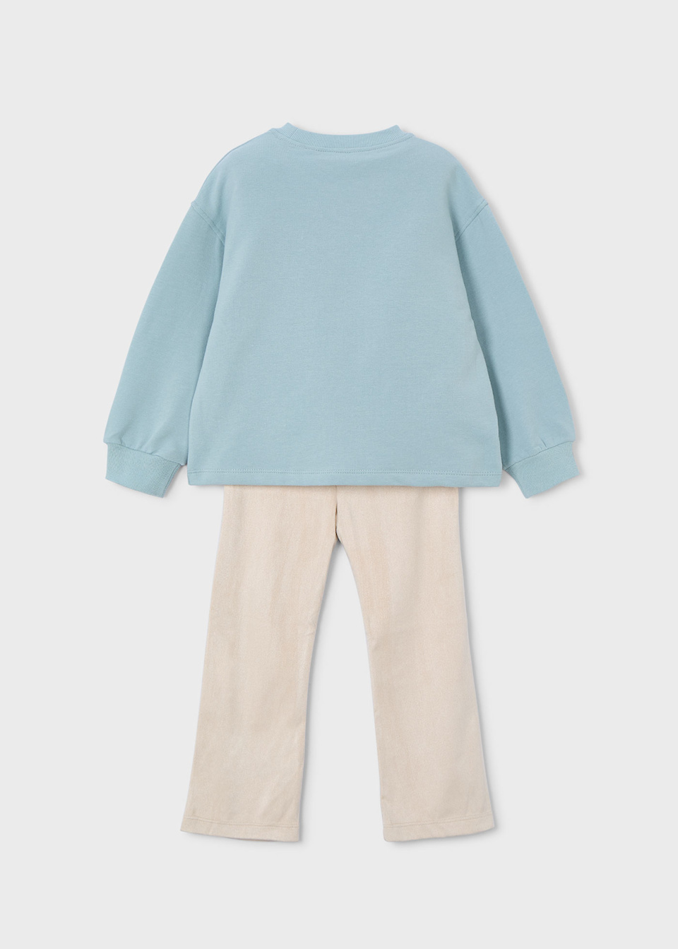 Girls legging and embroidered jumper set
