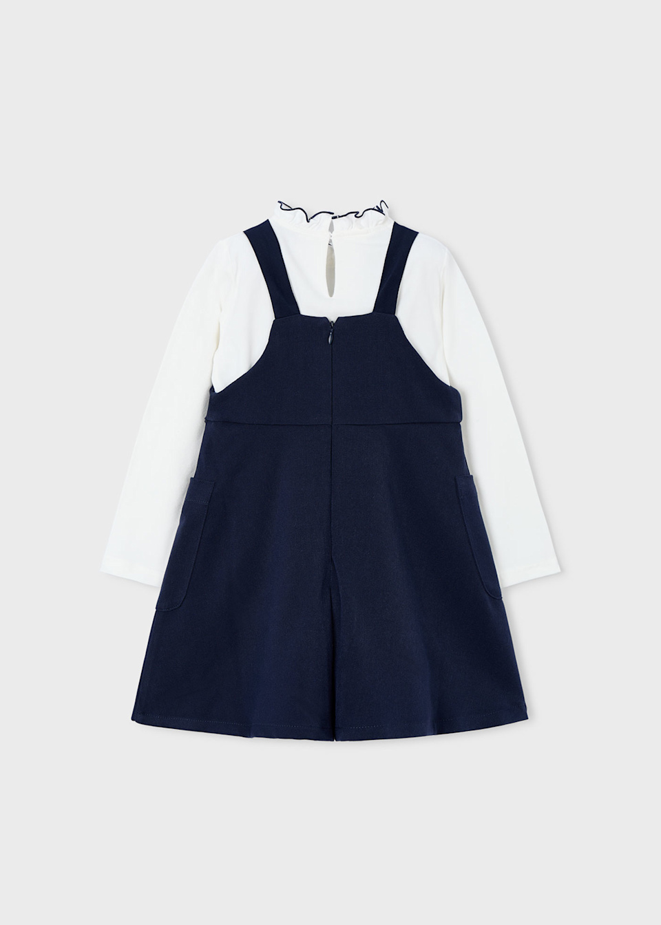 Girls pinafore and shirt