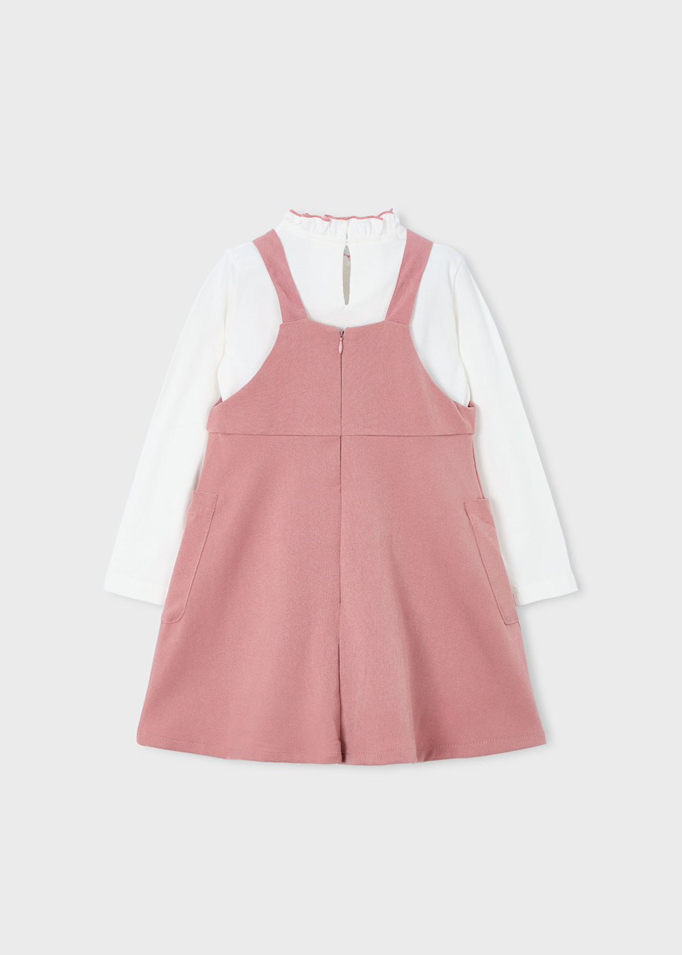 Girls pinafore and shirt