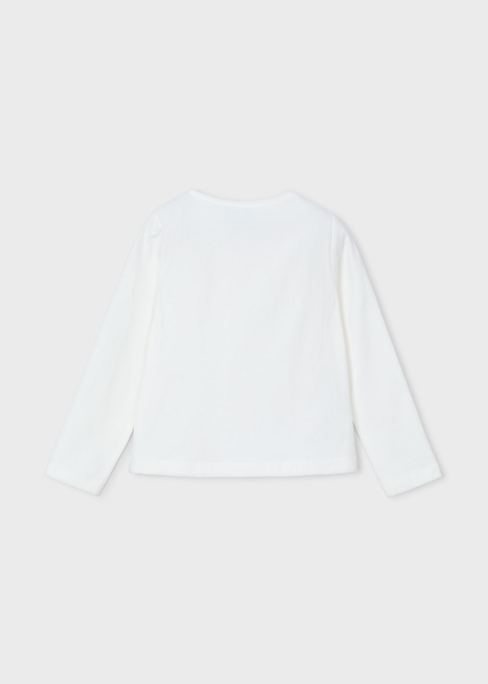 Girl flower applique T-shirt