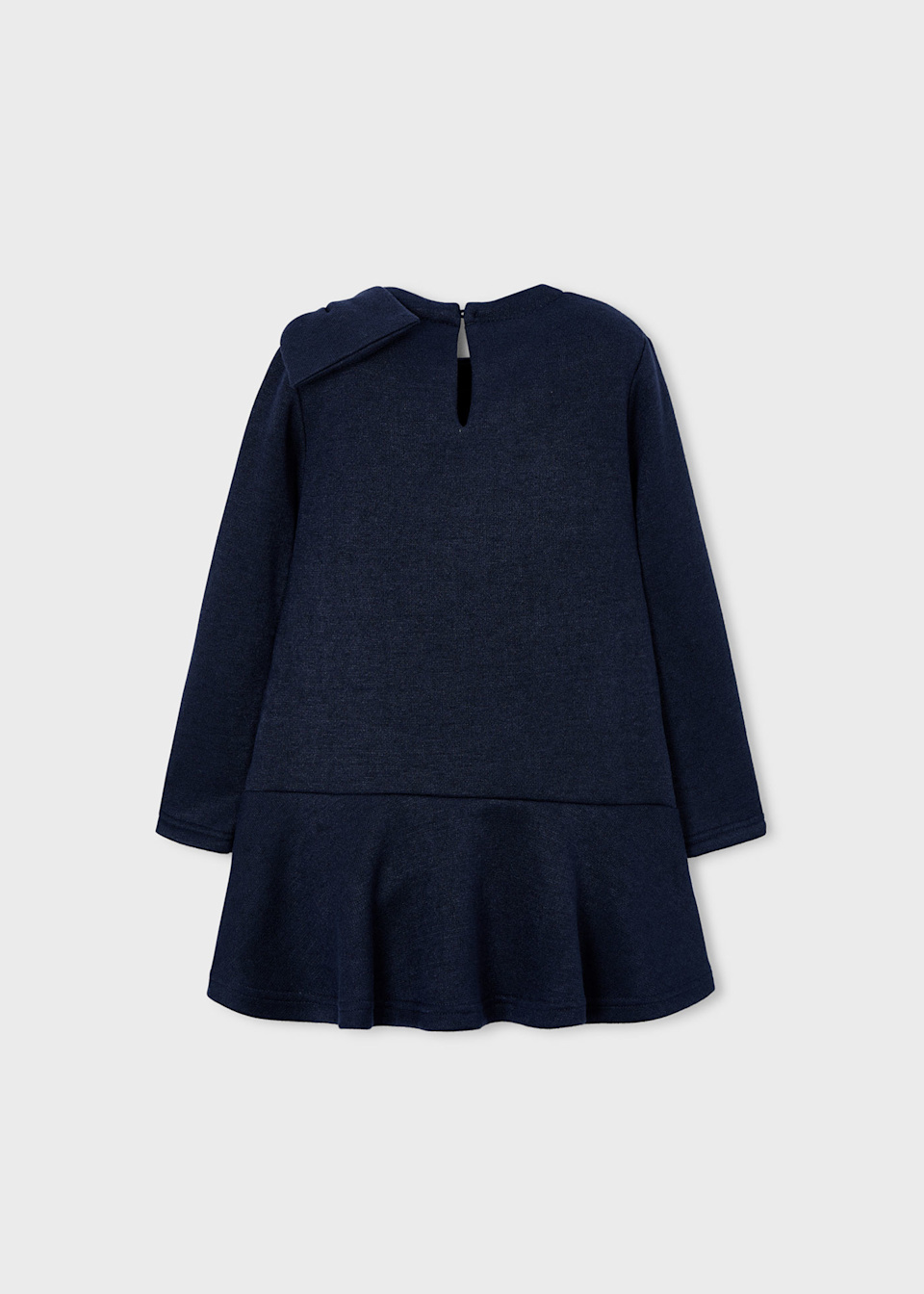 Vestido tricot lazo niña