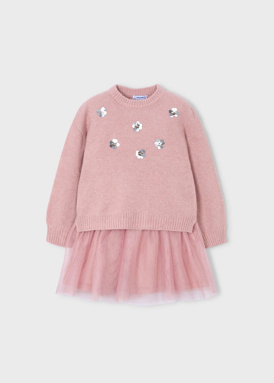 Girl Tulle Knit Dress