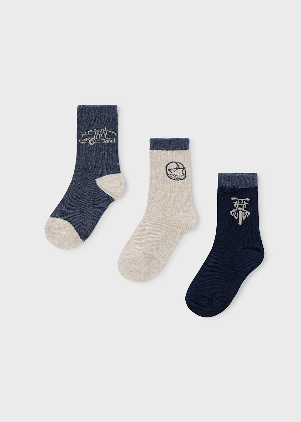 3 pack of dinosaur socks