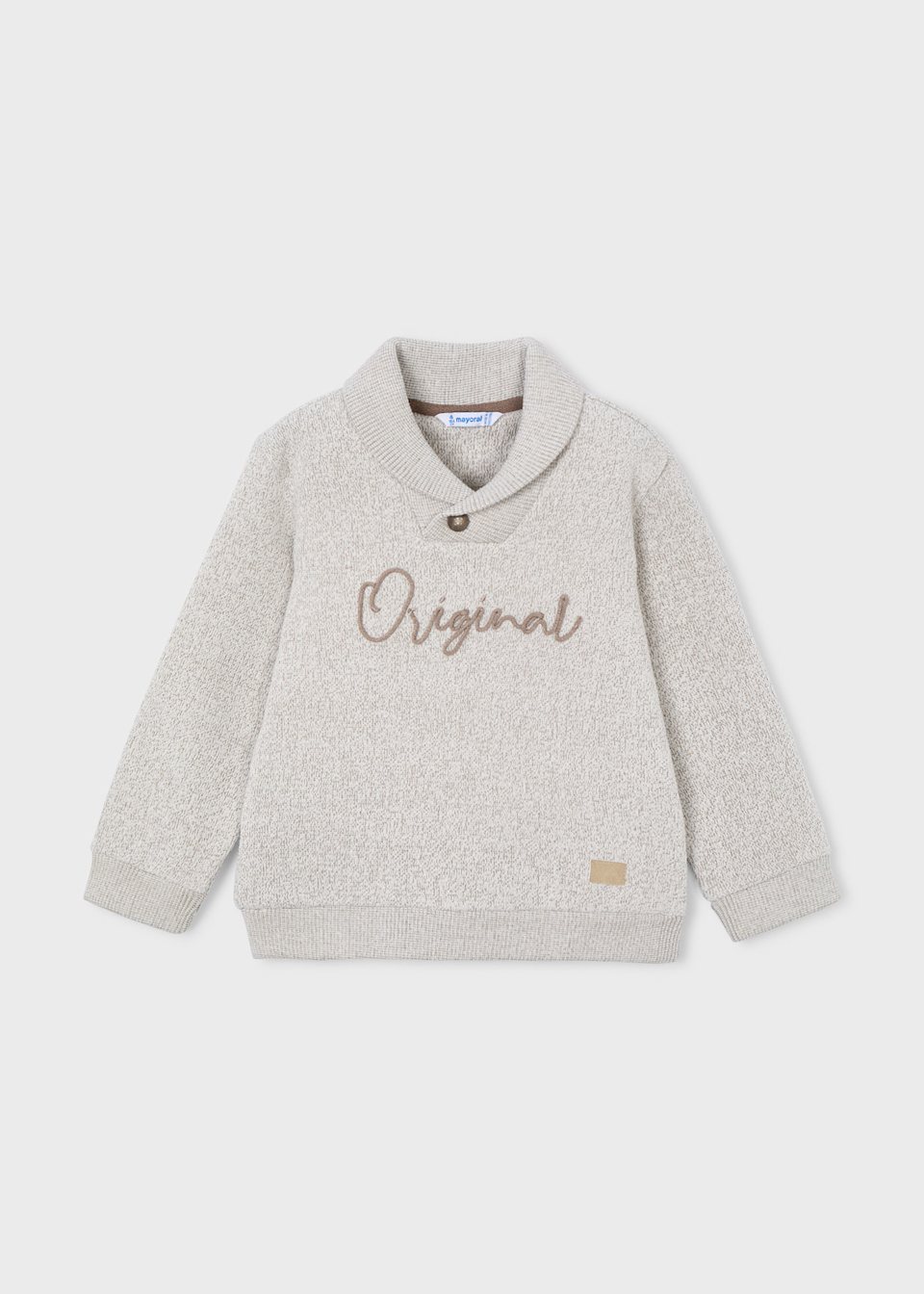 Boy's embroidered fleece jumper