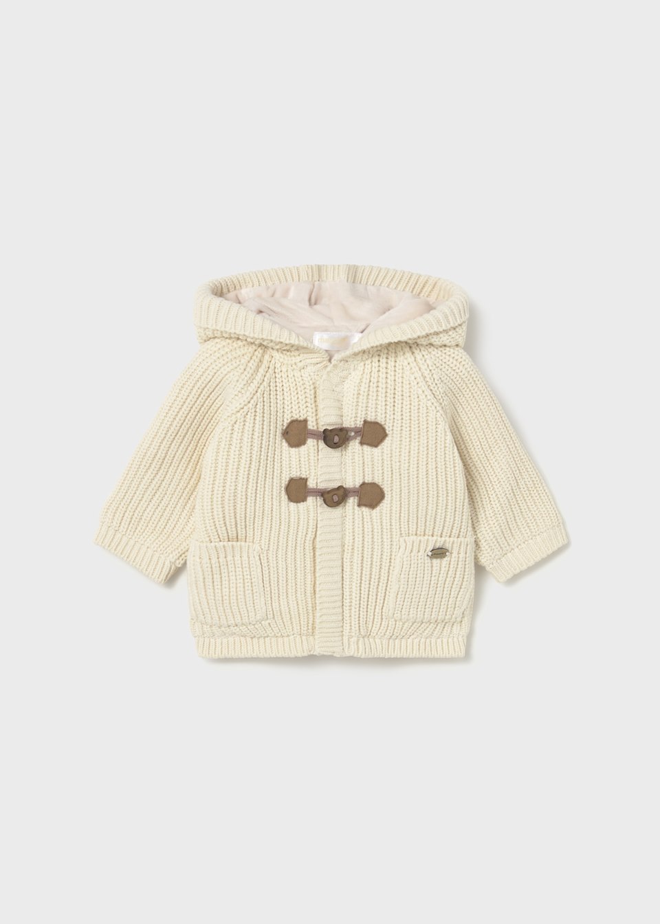 Newborn lined knitted cardigan